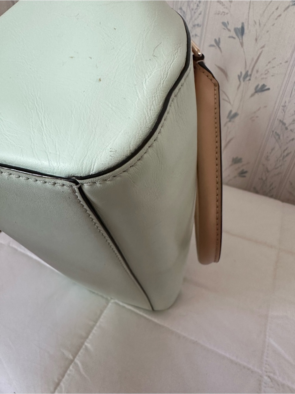 Kate Spade Mint Green Leather Satchel - Picture 10 of 16
